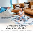 Frau auf dem Teppich Tokyo, Detailaufnahme der flauschigen Oberfläche