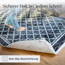 Füße auf dem Teppich Helsinki, Anti-Rutsch-Rückseite im Detail