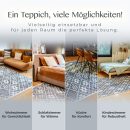Wohnbeispiele mit dem Teppich Nepal in Küche, Wohnzimmer und Kinderzimmer