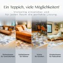 Einsatz des Teppichs Kobe in verschiedenen Räumen – Wohnzimmer, Küche, Kinderzimmer
