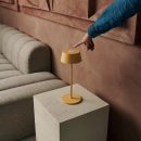 Hugo Amber Yellow Wiederaufladbare Tischlampe aus Eisen – dimmbar, stilvoll und kabellos