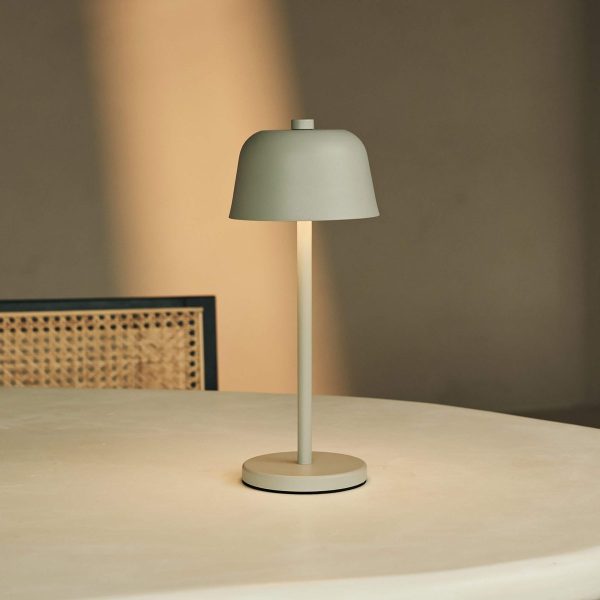 Anton Shadow Grey wiederaufladbare Tischlampe | Stilvolle und schnurlose Beleuchtung