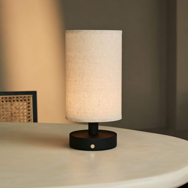 Ben Black Holztischlampe-wiederaufladbar, dimmbar, USB-C-Antrieb – Bild 11