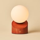 Morris Chestnut Brown Stylish wiederaufladbare Lampe-schnurlos, dimmbar, umweltfreundliches Design