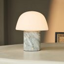 Maes White / Bianco Statuarietto - Elegante Marmorlampenlampe, bis zu 120 Stunden Beleuchtung, stilvoll und funktional