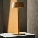 Hugo Amber Yellow Wiederaufladbare Tischlampe aus Eisen – dimmbar, stilvoll und kabellos