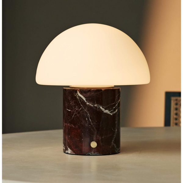 Maris Red / Rosso Levanto - Klassische Marmorlampe mit 3 hellen Farben und Dimmfunktion – Bild 2