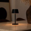 Ava Black wiederaufladbare Tischlampe | Schlanke kabellose Beleuchtungslösung