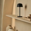 Anton Black wiederaufladbare Tischlampe | Stilvolle und kabellose Beleuchtung