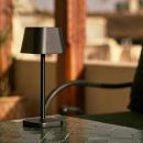 Ava Black wiederaufladbare Tischlampe | Schlanke kabellose Beleuchtungslösung