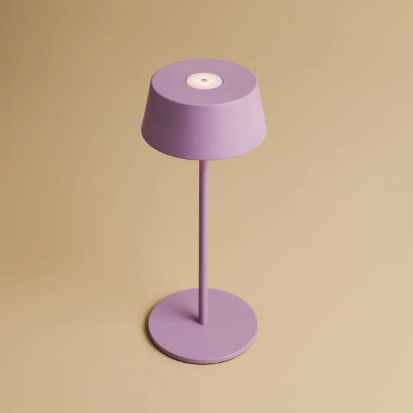 Hugo Violet Lila wiederaufladbarer Tischlampe - stilvoller, dimmbarer Lampe und schnurlos – Bild 15
