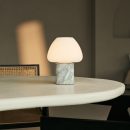 Ostade White / Bianco Statuarietto - Einzigartige Marmorlampe mit 3 hellen Farben und Dimmfunktion