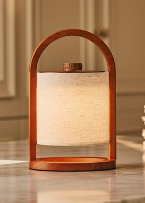 Flusskastanie Holz wiederaufladbare Lampe - dimmbares und schnurloses Licht