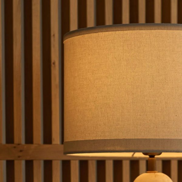 Charlotte Marmorlampe mit Baumwollschirm – Elegante Beleuchtung für Ihr Zuhause – Bild 12