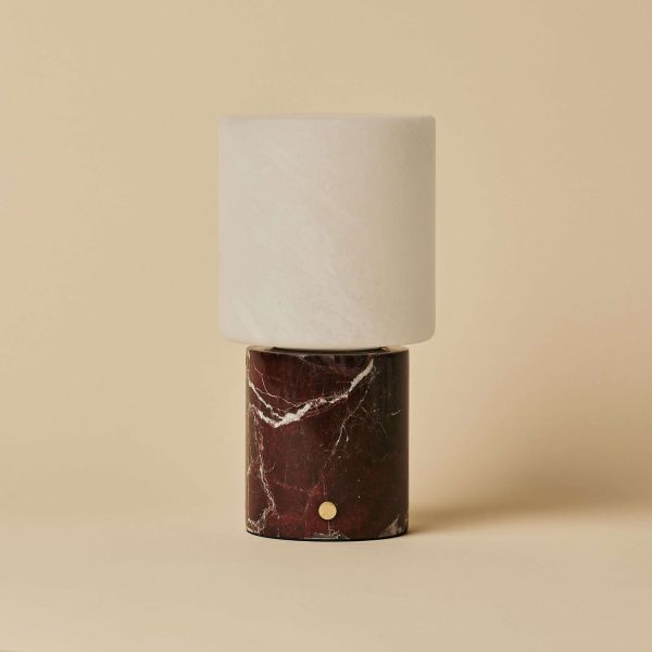 Cuyp Red / Rosso Levanto - Marmor wiederaufladbare Tischlampe - Schnurlos, USB -wiederaufladbar und bis zu 100 Stunden Laufzeit – Bild 7