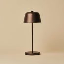 Anton Espresso Brown wiederaufladbare Tischlampe | Stilvolle und schnurlose Beleuchtung