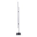 LED Stehleuchte "ONDA" h: 130cm, Stehleuchte, Metall und Kunststoff in Schwarz, integrierte LED, Beleuchtung für Wohnzimmer, Esszimmer oder Büro