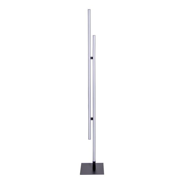 LED Stehleuchte "ONDA" h: 130cm, Stehleuchte, Metall und Kunststoff in Schwarz, integrierte LED, Beleuchtung für Wohnzimmer, Esszimmer oder Büro – Bild 5