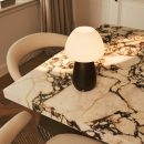 Bären Sie dunkelbraune stilvolle wiederaufladbare Lampe-schnurlos, dimmbar, umweltfreundliches Design