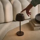 Anton Mokkabraune wiederaufladbare Tischlampe | Schlanke und kabellose Beleuchtung