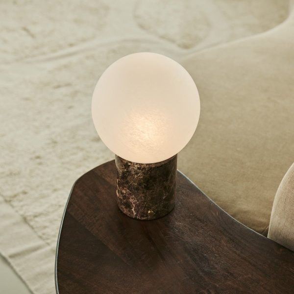METSU BROWN / EMEPERADOR DARK - Klassische Marmorlampe mit 3 hellen Farben und Dimmfunktion – Bild 5