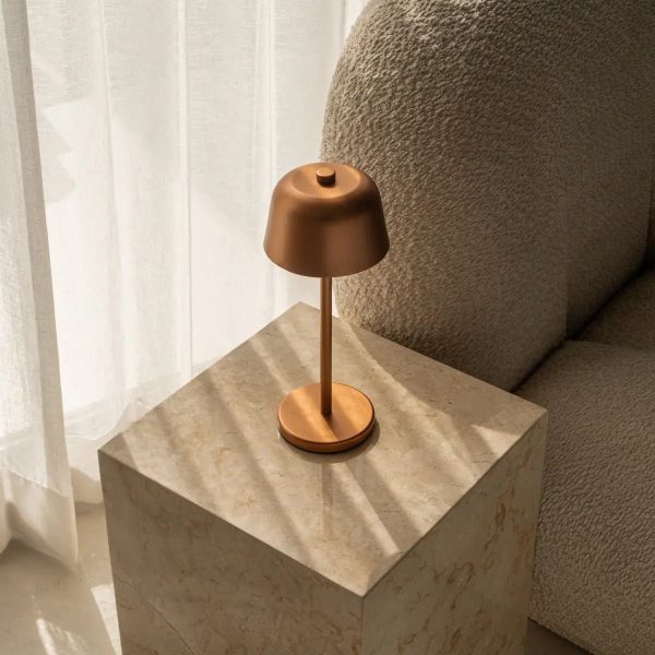 Anton Kupfer wiederaufladbare Tischlampe | Stilvolle und kabellose Beleuchtung – Bild 7