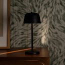 Anton Black wiederaufladbare Tischlampe | Stilvolle und kabellose Beleuchtung