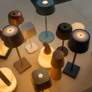 Avery hellbraun wiederaufladbarer Tischlampe-schnurlos, dimmbar und USB-C