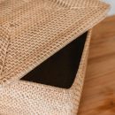 Aufbewahrungskorb mit Deckel – Regalkorb aus beigem Rattan – handgeflochtener Dekokorb GRAHA (2 Größen)