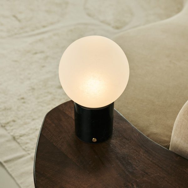 METSU Black / Nero Marquina - Klassische Marmorlampe mit 3 hellen Farben und Dimmfunktion – Bild 3