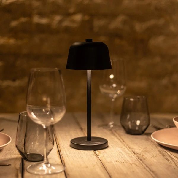 Anton Black wiederaufladbare Tischlampe | Stilvolle und kabellose Beleuchtung – Bild 12