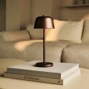 Anton Espresso Brown wiederaufladbare Tischlampe | Stilvolle und schnurlose Beleuchtung