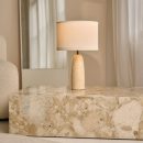 Charlotte Marmorlampe mit Baumwollschirm – Elegante Beleuchtung für Ihr Zuhause