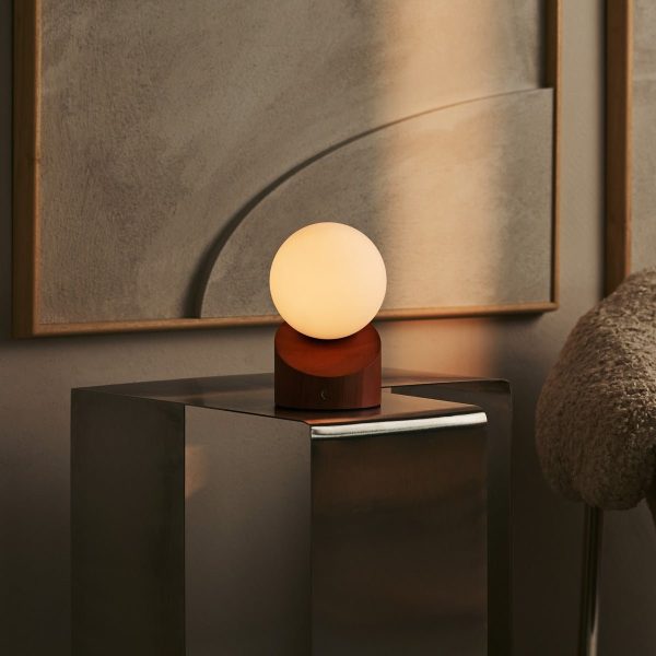 Morris Chestnut Brown Stylish wiederaufladbare Lampe-schnurlos, dimmbar, umweltfreundliches Design – Bild 2