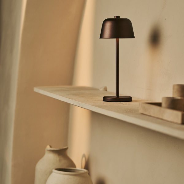 Anton Espresso Brown wiederaufladbare Tischlampe | Stilvolle und schnurlose Beleuchtung – Bild 6