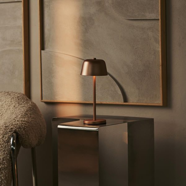 Anton Kupfer wiederaufladbare Tischlampe | Stilvolle und kabellose Beleuchtung – Bild 2