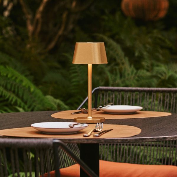 Ava Gold wiederaufladbare Tischlampe | Kabellos, dimmbar und stilvoll – Bild 11