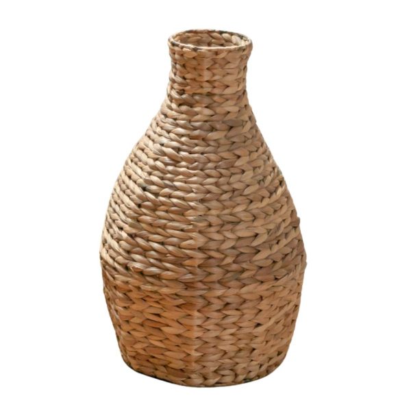 Geflochtene Boho Vase DAYANA natur aus Wasserhyazinthe – Bild 5