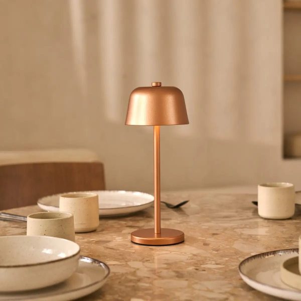 Anton Kupfer wiederaufladbare Tischlampe | Stilvolle und kabellose Beleuchtung – Bild 10