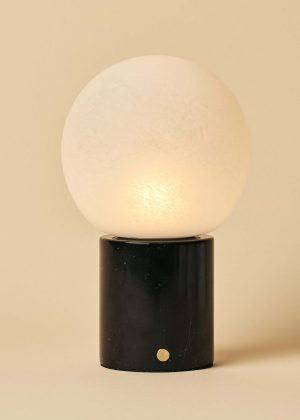 METSU Black / Nero Marquina - Klassische Marmorlampe mit 3 hellen Farben und Dimmfunktion