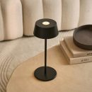 Hugo Midnight Black Wiederaufladbare Tischlampe – dimmbar, stilvoll und kabellos
