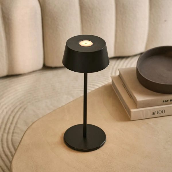 Hugo Midnight Black Wiederaufladbare Tischlampe – dimmbar, stilvoll und kabellos – Bild 4