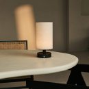 Ben Black Holztischlampe-wiederaufladbar, dimmbar, USB-C-Antrieb
