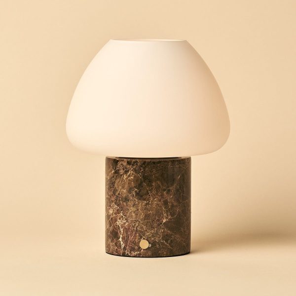 Ostade Braun / Kaiser Dunkel - Einzigartige Marmorlampe mit 3 hellen Farben und Dimmfunktion – Bild 3