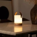 Avery hellbraun wiederaufladbarer Tischlampe-schnurlos, dimmbar und USB-C