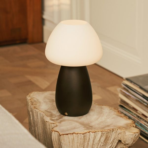 Bären Sie dunkelbraune stilvolle wiederaufladbare Lampe-schnurlos, dimmbar, umweltfreundliches Design – Bild 11