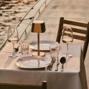 Ava Gold wiederaufladbare Tischlampe | Kabellos, dimmbar und stilvoll