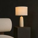 Charlotte Marmorlampe mit Baumwollschirm – Elegante Beleuchtung für Ihr Zuhause