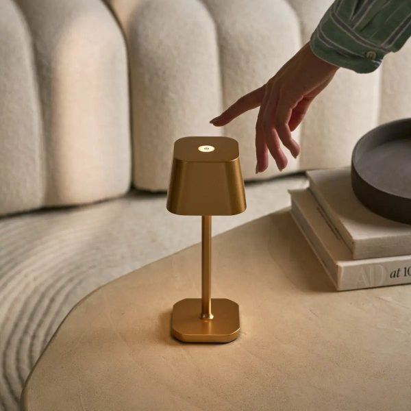 Ava Gold wiederaufladbare Tischlampe | Kabellos, dimmbar und stilvoll – Bild 19