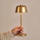 Anton Gold wiederaufladbare Tischlampe | Schlanke und kabellose Beleuchtung